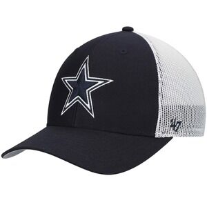 Dallas Cowboys '47 Brand Trucker Hat Navy White Adjustable Snapback NFL Cap NEW